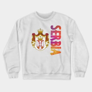 Serbia Coat of Arms Design Crewneck Sweatshirt